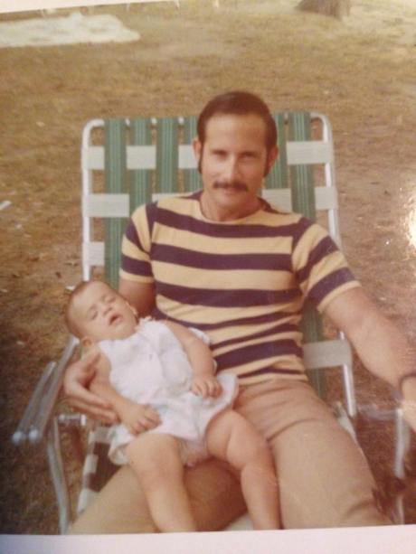 baby deborah and dad