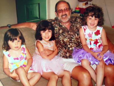Grandpa and his granddaughters